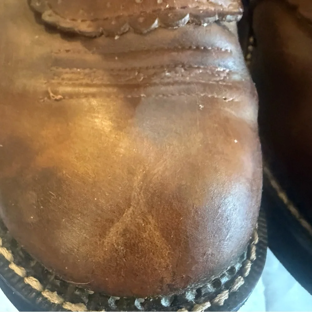 Ariat Fatbaby Saddle Cowboy Boots 7.5B Brown Cowgirl Western Rodeo Pull On - Picture 11 of 11